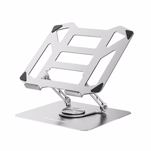 Wozinsky WDCX-X19-AB HardStand 360° Pasukamas Nešiojamojo Kompiuterio ir Planšetės Stovas - Sidabrinis