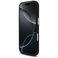 AMG silikoninis Oversize Rhombs MagSafe dėklas iPhone 17 Pro - juodas