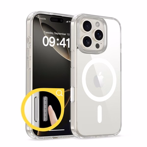 Tech-Protect Flexair Hybrid CC Magnetinis iPhone 16 Pro dėklas - skaidrus