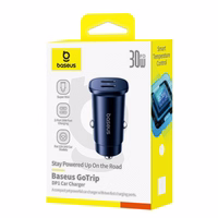 Automobilinis įkroviklis Baseus GoTrip 2xUSB-C 30W juodas C00072300123-01