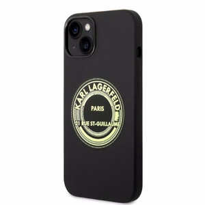 Karl Lagerfeld KLHCP14MSRSGRCK iPhone 14 Plus 6.7 "kietasis dėklas juodas / juodas silikoninis RSG