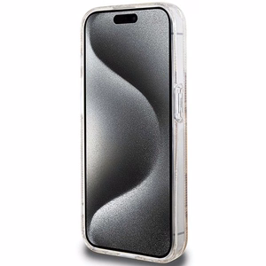 Guess IML GCube Magnetinis dėklas iPhone 15 Pro - rudas
