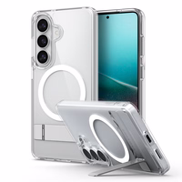 Spigen Ultra Hybrid S Mag MagSafe dėklas skirtas Samsung Galaxy S26 - skaidrus ir baltas