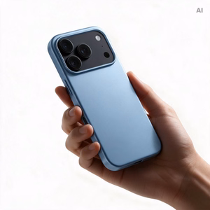 Dėklas, skirtas iPhone 18 Pro Max / 17 Pro Max: Silicone, spalva – šviesiai mėlyna