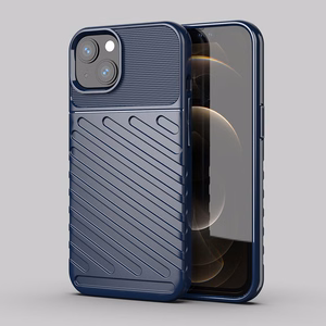 Thunder dėklas lankstus tvirtas patvarus dangtelis TPU dėklas iPhone 13 mini mėlynas