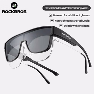 Rockbros SP304 poliarizuoti dviratininko akiniai - juodi