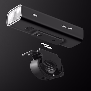 Rockbros 24710012001 priekinis dviračio žibintas 800 lm + USB-C - USB-A laidas - juodas