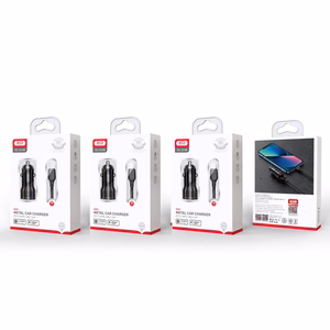 XO automobilinis įkroviklis CC48 2x USB 2,4A, juodas
