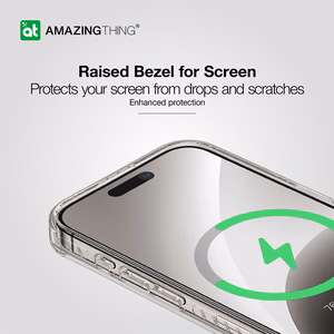 Amazing Thing Titan Pro Mag žiedo laikiklio dėklas 10FT IP156.1PTRGY Iphone 15 Pro titano