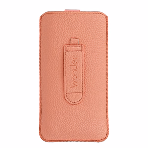 WONDER Deko Pouch Case (Size M) for Iphone 5/Nokia 215 4G/225/5310 2020 peach