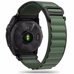Tech-Protect Nylon Pro dirželis, skirtas Garmin Fenix 5 / 6 / 6 Pro / 7 – tamsiai žalias