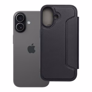 Dėklas telefonui Razor Book skirtas iPhone 17 - juodas