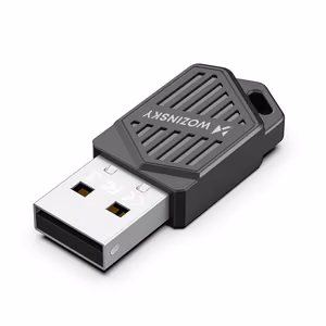 Wozinsky WAX-900 dviejų dažnių juostų USB Wi-Fi 6 adapteris su Bluetooth 5.4 - juodas