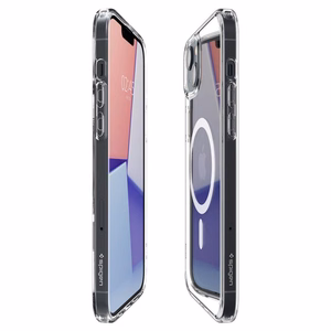 Spigen Ultra Hybrid Magnetinis dėklas su MagSafe iPhone 14 - skaidrus/baltas