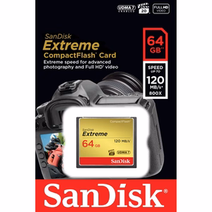 CompactFlash atminties kortelė SANDISK 64GB SDCFXSB-064G-G46