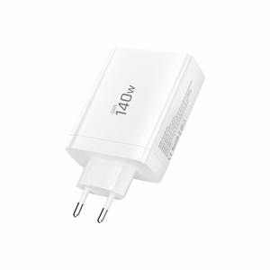 "Tech-Protect NC140W-GAN" 4 prievadų 140 W sieninis įkroviklis - baltas