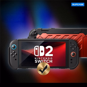 Supcase Unicorn Beetle Pro dėklas Nintendo Switch 2 - raudonas ir juodas