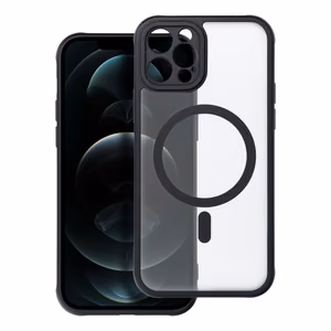 Case for iPhone 12 PRO Full Matte Mag Cover compatible with MagSafe black