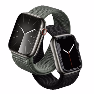 Crong Nylon sportinis Apple Watch dirželis, 38/40/41/42 mm, kariška žalia