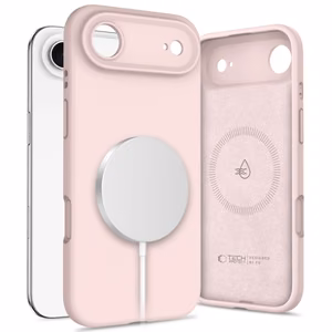 Tech-Protect Silikoninis Magnetinis dėklas telefonui iPhone 17 Air - rožinė