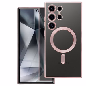 ELECTRO MAG COVER dėklas suderinamas su MagSafe SAMSUNG A37 rožinio aukso