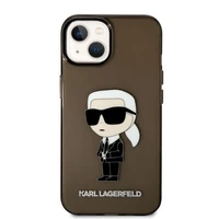 Karl Lagerfeld Ikonik Karl dėklas telefonui iPhone 14 Plus - juodas