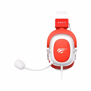 Havit H2002D žaidimų ausinės baltos, raudonos