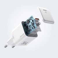 USAMS Tinklo įkroviklis 1xUSB-C PD30W 3A (tik galvutė) PD3.0 Fast Charging violetinis X-ron Series CC186TC03 (US-CC186)