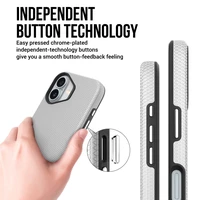 Dėklas Perfectionists Triangle Mag Case Apple iPhone 11 sidabrinis