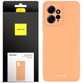 Spacecase Silikoninis dėklas Redmi Note 12 4G oranžinis