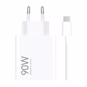 Xiaomi HyperCharge Combo 90W 6.1A USB-A sieninis įkroviklis su USB-C kabeliu - baltas