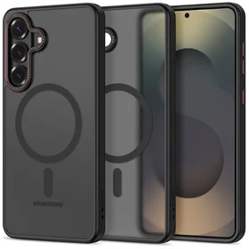 Tech-Protect MagCam MagSafe Case for Samsung Galaxy S26 - Black and Red