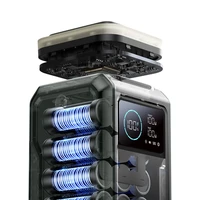 Išorinė baterija Joyroom JR-PBF10 75000mAh 100W 3x USB-C 3x USB-A su sulankstoma žibintuvėliu ir rankena (žalia)