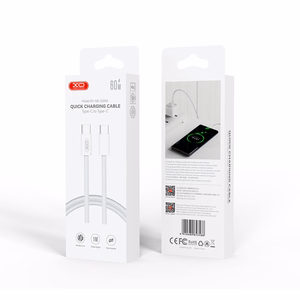 XO kabelis NB-Q260A PD USB-C - USB-C 1m baltas 60W