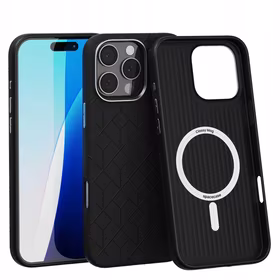 Spacecase Dėklas Classy Mag iPhone 16 Pro Max juodas