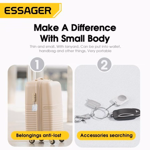 Essager Tag baltas išmanusis Bluetooth ieškiklis / sekiklis pakabukas
