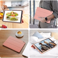Dėklas Dux Ducis Domo Samsung X210/X215/X216 Tab A9 Plus 11.0 rožinis