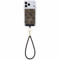 Guess triangle MagSafe piniginės ir dirželio rinkinys rudas