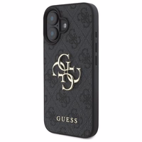 Guess 4G Didelis Logo iPhone 16 Plus Dėklas - juodas