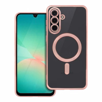 ELECTRO MAG COVER dėklas telefonui suderinamas su Magnetiniu MagSafe SAMSUNG A56 rožinis auksas