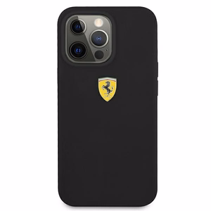 Ferrari FESSIHCP13XBK iPhone 13 Pro Max 6.7" чёрный/чёрный жёсткий чехол Silicone