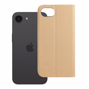 Чехол-книжка для iPhone 16e (SE 4 2025) Sensitive Book золотой