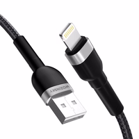 Wozinsky WNBAL1 USB-A / Lightning kabelis 2.4A 1m - juodas