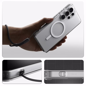 Spigen Ultra Hybrid Mag MagSafe Case for Samsung Galaxy S26 Ultra - Clear and White