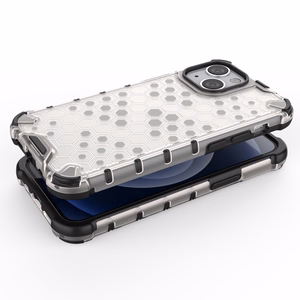 Honeycomb Case броневой чехол с TPU бампером для iPhone 13 mini красный
