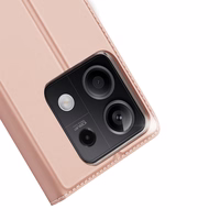 Dux Ducis Skin Pro dėklas su atvartu ir kortelių skyriumi Xiaomi Redmi Note 13 5G - rožinis