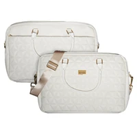 Wonder Dėklas nešiojamam kompiuteriui 17 colių pico dygsniuotas smėlinas