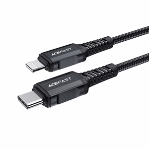Acefast C4-01 Lightning - USB-C PD kabelis 30W 3A 480Mb/s 1.8m - juodas