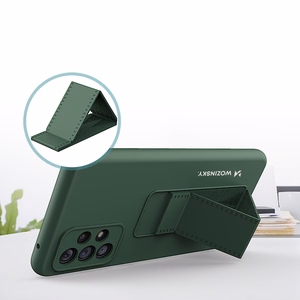 Wozinsky Kickstand Case silikoninis dėklas su stovu Samsung Galaxy A73 raudonas