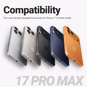 Crong Hybrid Frost MAG Cover MagSafe dėklas, skirtas iPhone 17 Pro Max, juodas